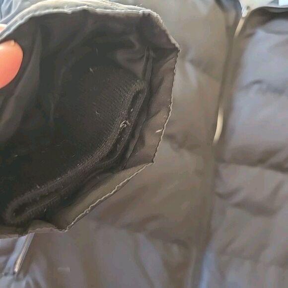 Down Coat Black XL Womens Winter Jacket Light blue fleece lined Colebrook - Picture 5 of 10